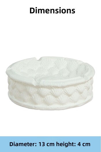 Evene White Color Ash Tray - Modeling Ashtray