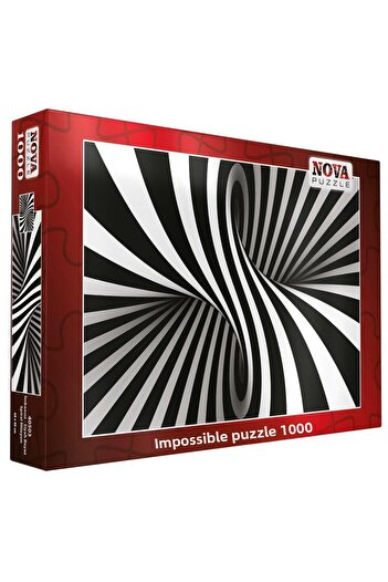Nova Puzzle لغز غير مستحيل باللونين الأبيض والأسود مكون من 1000 قطعة - حصري للمحترفين