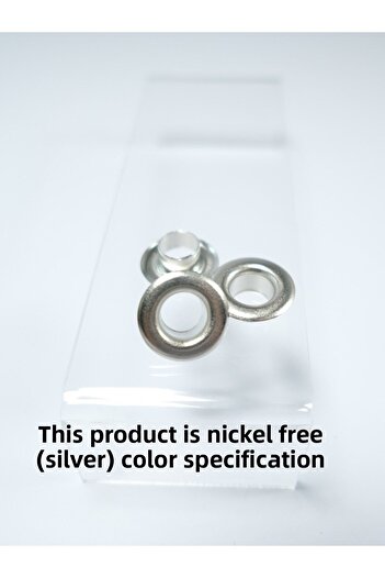 Klinkshop Size 4 Eyelet Hammer Application Apparatus and 20 Pieces 6mm Nickel Color Eyelet Kit - stainless