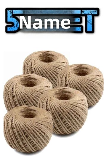 zanfagroup 5 Pieces of Jute Floss Straw - 100 Meters
