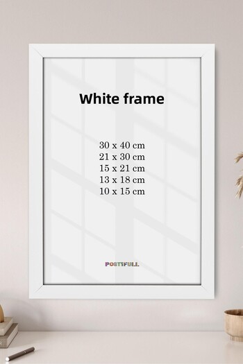 Postifull White Frame, Poster and Photo Frame, Picture Wall Frame, Living Room, Kitchen, Office Frame