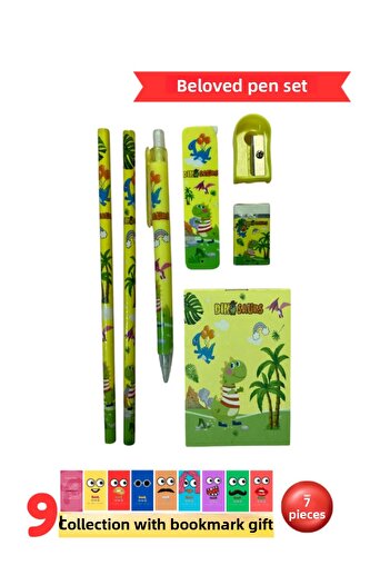 Pembe Pasaj Yellow Stationery Set - Cute Pen Set