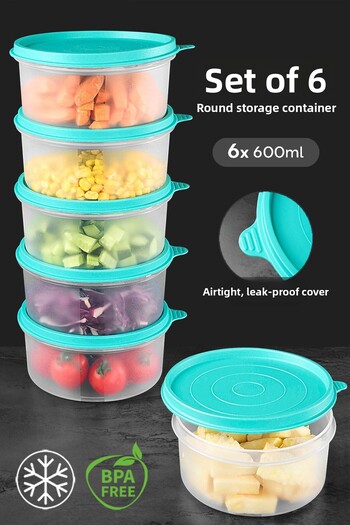 Meleni Home Green Food Stationary Food Storage Set of 6 - Organizer Organizer