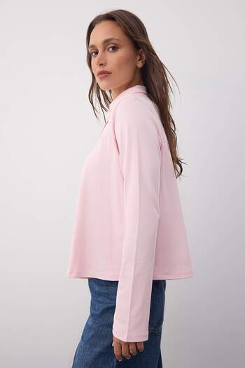 Trendyol Collection Wardrobe Essentials – Pink Tok Fabric Buttoned Knitted Blouse |   Twoaw26Bz000740