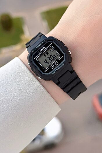 Casio Black Color Silicone Band Children's Wristwatch
