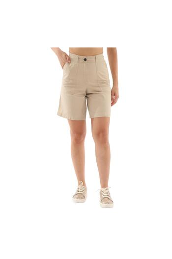 Timberland B0A67Qqy941-R Timberland Linen Bermuda Women's Shorts and Capri Cream