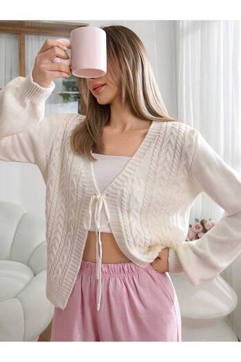 tofan Lace Knitwear Cardigan