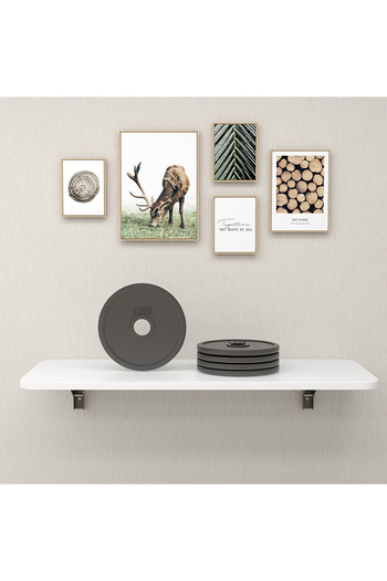 sharpdo Multifunctional Wall Mounted Folding Computer Desk Kitchen Countertop Space Saver White 80*4