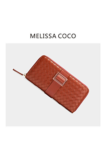 ETG Women's Diamond Pattern Long Wallet 19.5*10*2.5cm