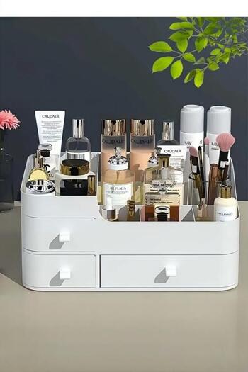 Generic Desktop Storage Box Plastic Cosmetic Storage Box Cosmetic Storage Pen Holder Brush Holder