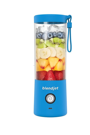 BLENDJET - Portable Blender World's Most Powerful Compact 16Oz Blender, 6 Stainless Steel Blades-Blue