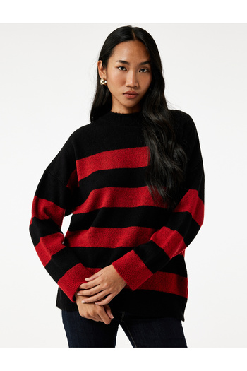 Koton Long Sleeve Crew Neck Sweater Oversize Sweater