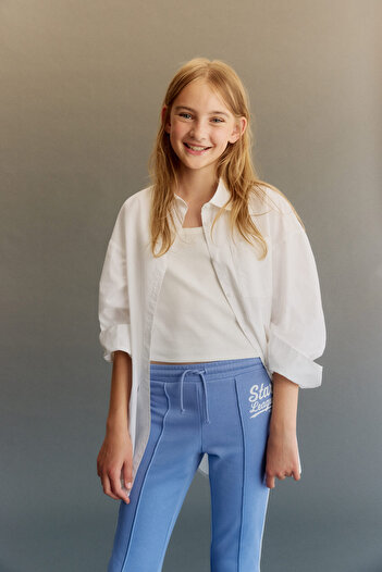 H&M Kat İzli İspanyol Paça Jogger Pantolon