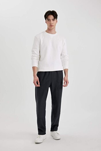 DeFacto Sweatpants Oversize Wide Fit Straight Leg with Pockets C5383Ax24Sp