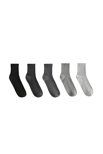 Oysho 5 pairs of quarter socks with cotton
