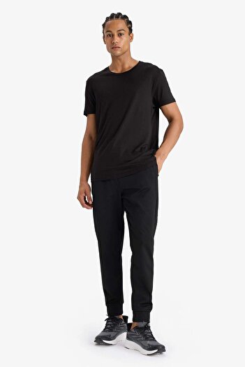 DeFacto Defactofit Sportsman Standard Fit Jogger Sweatpants Inside Soft Fuzzy Skuba Diver Fabric D7308Ax25Sp