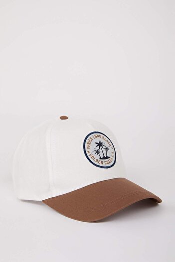 DeFacto Men's Color Blocked Cotton Cap Hat W8579AZ24SM