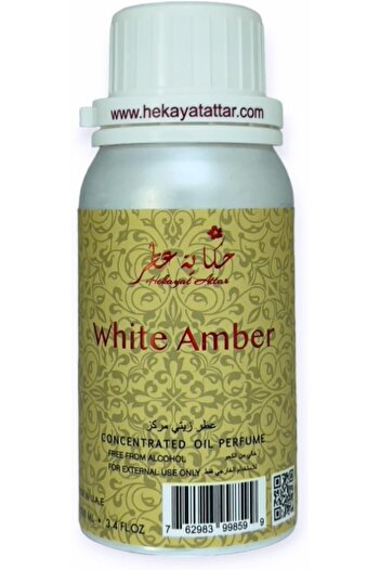 Hekayat Attar White Amber 100 ml Concentrated Perfume Oil | Heritage Collection