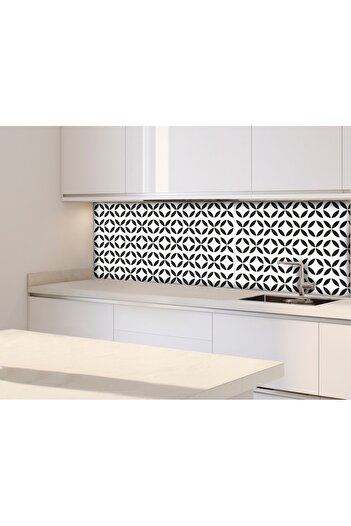 DECOMALL Suya Dayanıklı 100X100 CM Mutfak Banyo Zemin Mermer Fayans Yapışkanlı Folyo (LAMİNASYONLU) CODE 194