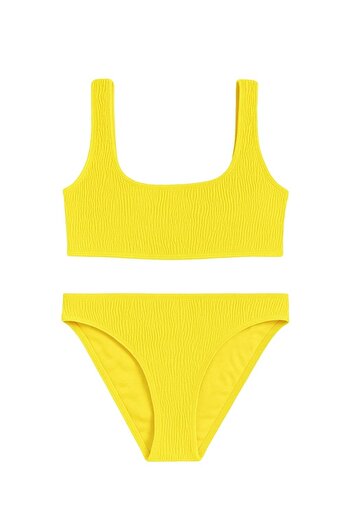 Katia&Bony Women's Lemon Party Gimped Bikini Set Yellow