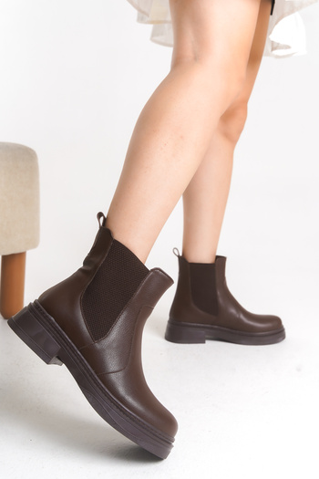 SH SİLVER MODA Γυναικείες Μπότες Thermo Αντιολισθητική Πλαϊνή Ελαστική Σόλα Ραμμένη Αδιάβροχη