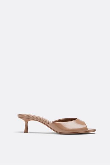 Stradivarius Heeled mule sandals