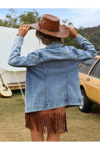 Wkm Denim Kadın Boyfriend Kot Ceket