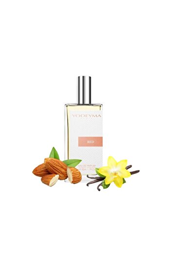 Yodeyma Red Eau de Parfum for Women, Almond, Vanilla, and White Musk Notes, 50ml