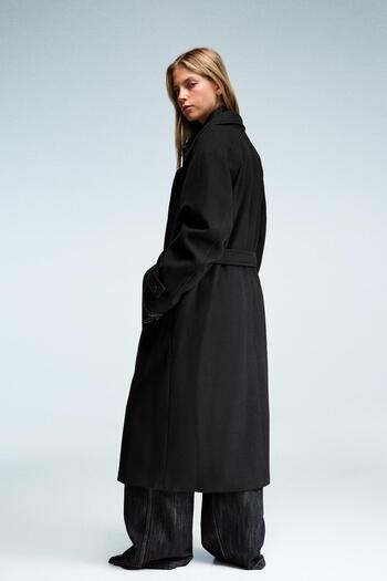 Bershka Soft trench coat with belt