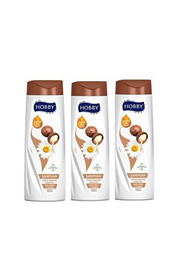 Hobby Shampoo for Dry and Damaged Hair Argan & Chamomile 500ml Set of 3