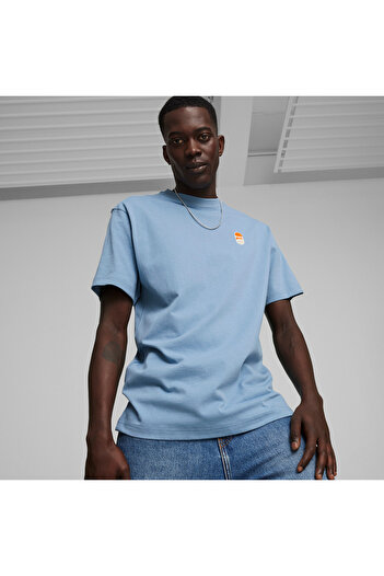 Puma Mens DOWNTOWN 180 Logo Tee - Blue