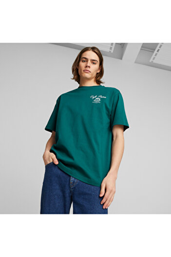 Puma Mens CLASSICS CAFE Tee - Green
