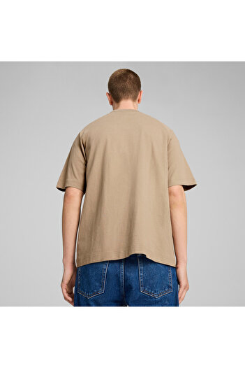 Puma Mens CLASSICS+ Oversized Tee - Beige
