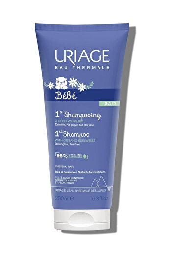 Uriage Children's Shampoo 1 er Bebe, 200 ml,