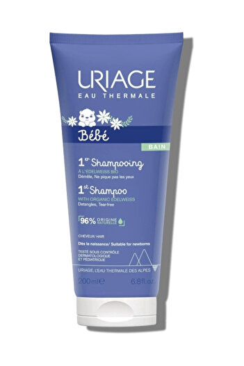 Uriage Children's Shampoo 1 er Bebe, 200 ml,