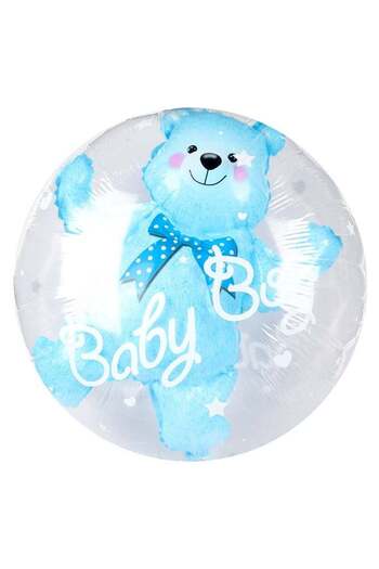 co arma A set of helium balloons for newborns, blue color, 18 pieces
