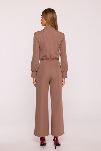 Made of Emotion Jumpsuit with stand-up collar and wide trousers