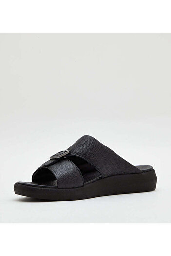 Steve Madden Mens 20151-Black Black Arabic Sandals
