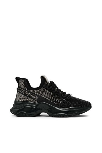 Steve Madden Womens Mysteria Black/Pewter Women'S Sneakers