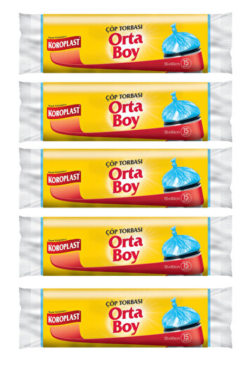 Koroplast Medium Size Garbage Bag 15Pcs