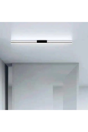 LED CONCEPT Lustra LED cu 3 tipuri de lumina, neagra, liniara, 24W, lumina rece/neutra/calda, 60x4x6cm