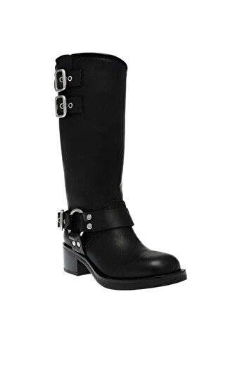 Steve Madden Womens Eastern Black Boots