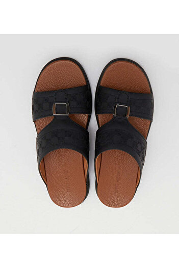 Steve Madden Mens 2015-103-A Black Arabic Sandals