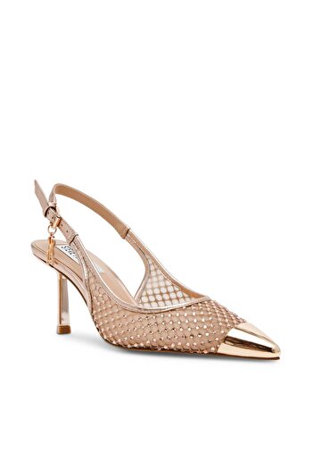 Steve Madden Womens Vixyn Gold Heels