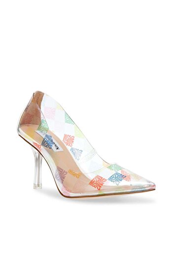 Steve Madden Steve Madden Women's Logo Print Slip-On Pumps with Stiletto Heels