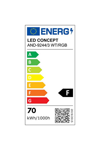 LED CONCEPT Lustra LED cu 3 tipuri de lumina + RGB si telecomanda, alba, rotunda, 70W, dimabila, 58x58x9cm