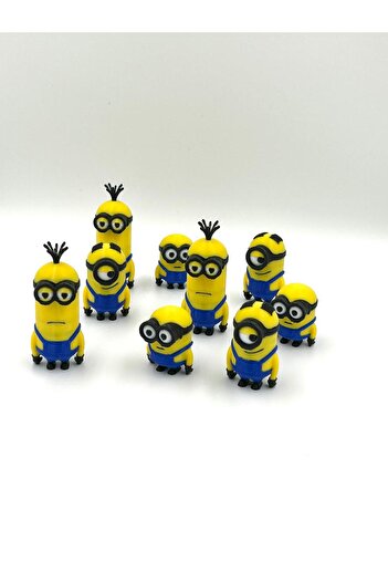 WELLCUT Set of 9 Minions Figures – Decorative Collection Toys
