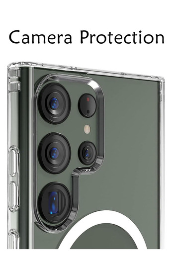 Theodor Case for Samsung Galaxy S24 Ultra Compatible with MagSafe, Shockproof Bumper Cover heart p&a