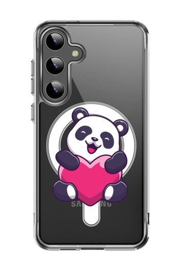 Theodor Case for Samsung Galaxy S24 Compatible with MagSafe, Shockproof Bumper Cover heart p&a