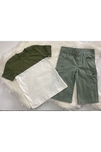 BİGÜMEX Boys' Summer Suit with Shorts